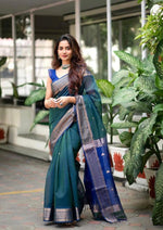 Load image into Gallery viewer, Peacock (Soft Art Silk Saree)
