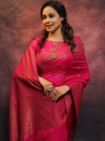 Load image into Gallery viewer, Magenta Beauty (Soft Art Silk Saree)