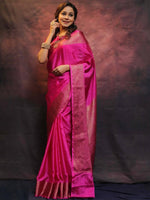 Load image into Gallery viewer, Pink Silky (Soft Art Silk Saree)