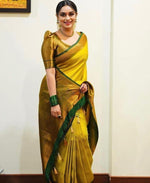 Load image into Gallery viewer, Yellow Silky (Soft Art Silk Saree)