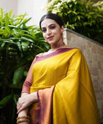 Load image into Gallery viewer, Mustard Beauty (Soft Art Silk Saree)