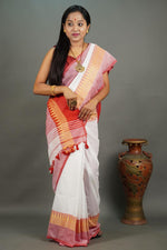 Load image into Gallery viewer, White Temple (Khadi Handloom Cotton)