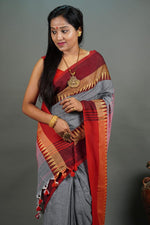 Load image into Gallery viewer, Grey Cotton (Khadi Handloom Cotton)