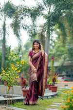 Load image into Gallery viewer, Maroon (Premium Banarasi Silk)