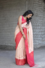 Load image into Gallery viewer, Cream Rani (Premium Kanjivaram Silk)