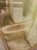 Load image into Gallery viewer, Green Shimmer (Premium Tissue Silk)