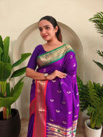 Load image into Gallery viewer, Ganga Jamuna Paithani (Premium Paithani Silk)