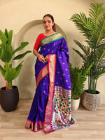 Load image into Gallery viewer, Ganga Jamuna Paithani (Premium Paithani Silk)