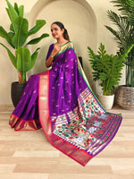 Load image into Gallery viewer, Ganga Jamuna Paithani (Premium Paithani Silk)