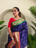 Load image into Gallery viewer, Ganga Jamuna Paithani (Premium Paithani Silk)