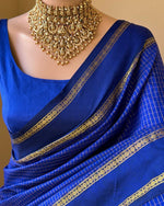 Load image into Gallery viewer, Neelam - நீலம் (Premium Handloom Gadwal Silk Cotton)