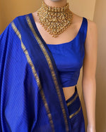 Load image into Gallery viewer, Neelam - நீலம் (Premium Handloom Gadwal Silk Cotton)