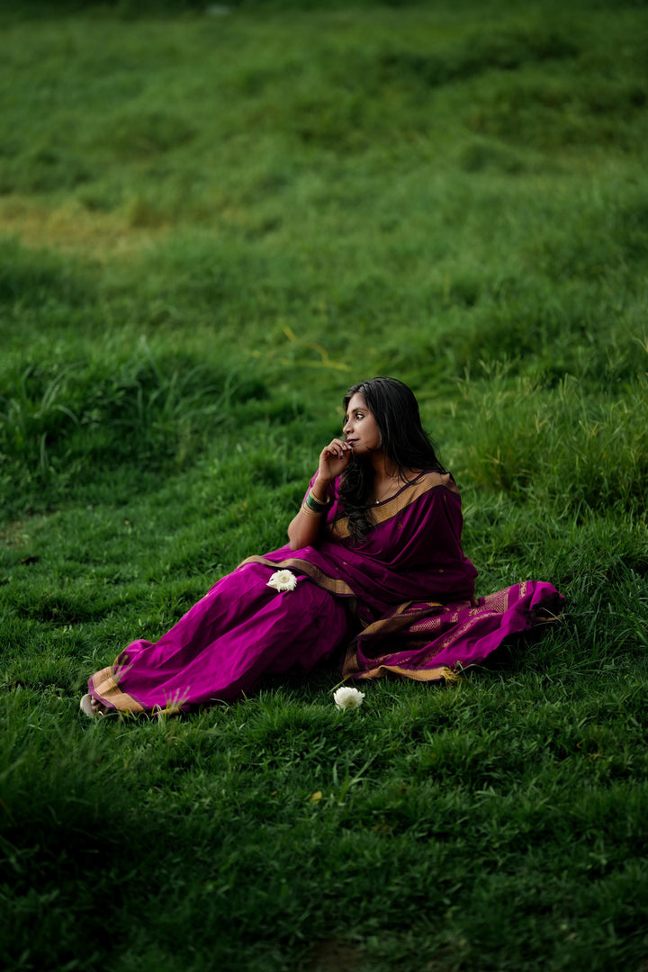 Yadu - यदु (Premium Handloom Gadwal Silk Cotton)