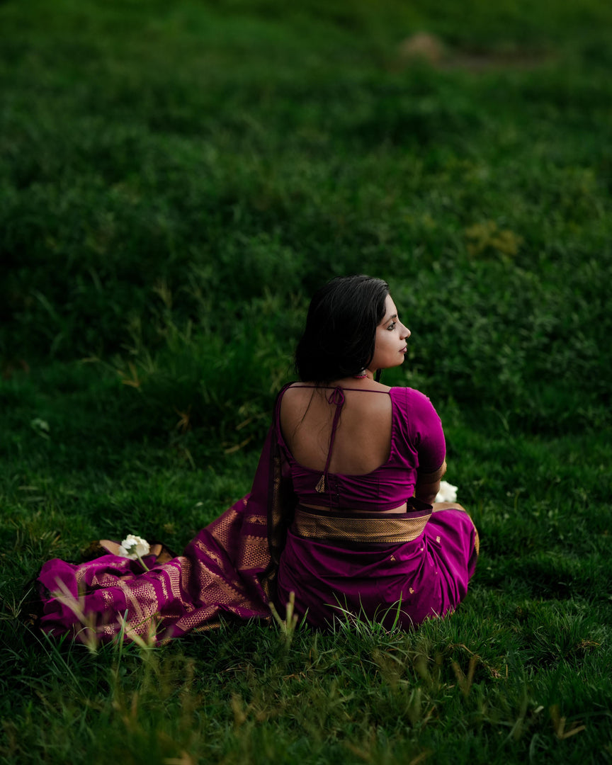 Yadu - यदु (Premium Handloom Gadwal Silk Cotton)