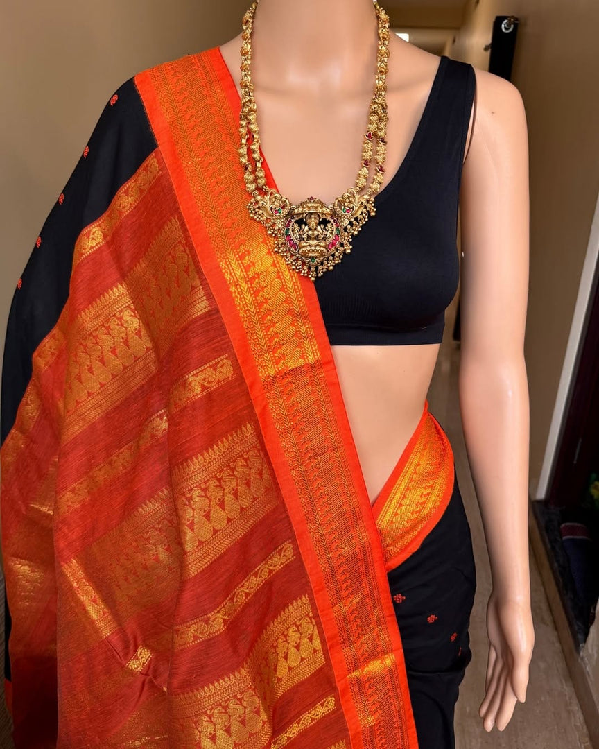 Yamini - യാമിനി (Premium Handloom Gadwal Silk Cotton)