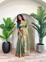 Load image into Gallery viewer, Bhakti (Premium Tissue Silk)