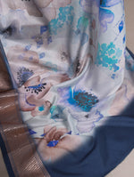 Load image into Gallery viewer, Floral Printed (Premium Tussar Silk)