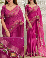 Load image into Gallery viewer, Ajrakh Patola Jacquard (Premium Jacquard Silk)