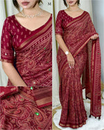 Load image into Gallery viewer, Mirrors (Premium Ajrakh Cotton Silk)