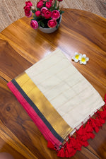 Load image into Gallery viewer, Red and Gold (Premium 120 Count Soft Mul Cotton)