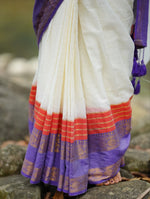 Load image into Gallery viewer, Purple and White (Premium 120 Count Soft Mul Cotton)