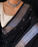 Load image into Gallery viewer, Kajal - काजल (Premium Handloom Gadwal Silk Cotton)