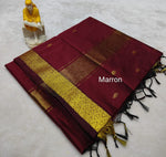 Load image into Gallery viewer, Mullai - മുല്ലൈ (Premium Handloom Gadwal Silk Cotton)