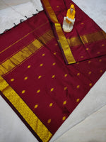 Load image into Gallery viewer, Mullai - മുല്ലൈ (Premium Handloom Gadwal Silk Cotton)