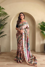 Load image into Gallery viewer, Kalamkari (Premium Soft Art Silk Saree)