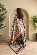 Load image into Gallery viewer, Kalamkari (Premium Soft Art Silk Saree)
