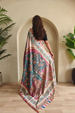 Load image into Gallery viewer, Kalamkari (Premium Soft Art Silk Saree)
