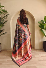 Load image into Gallery viewer, Kalamkari (Premium Soft Art Silk Saree)