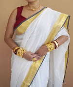 Load image into Gallery viewer, Hamsanadham - ഹംസനാധം (Premium 120 Count Kerala Onam Mul Cotton)