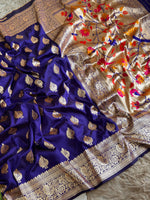 Load image into Gallery viewer, Meena Paithani silk (Premium Quality Paithani Silk)
