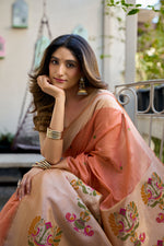 Load image into Gallery viewer, Elegant Paithani (Premium Quality Cotton Silk)