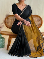 Load image into Gallery viewer, Black Gold (Narayanpet Handloom Cotton)