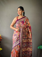 Load image into Gallery viewer, Jwaala - జ్వాలా (Premium Kalamkari Cotton)