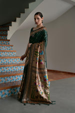 Load image into Gallery viewer, Banarasi Silk Paithani (Premium Quality Silk)