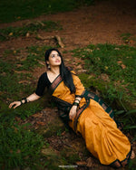 Load image into Gallery viewer, Surya - सूर्य (Premium Handloom Gadwal Silk Cotton)