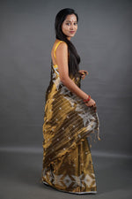 Load image into Gallery viewer, Gold Shine - (Pure Tissue Khadi Handloom Saree)