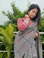 Load image into Gallery viewer, Grey Kantha