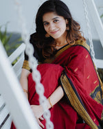 Load image into Gallery viewer, Chingaari - చింగారి (Premium Handloom Gadwal Silk Cotton)