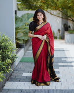 Load image into Gallery viewer, Chingaari - చింగారి (Premium Handloom Gadwal Silk Cotton)