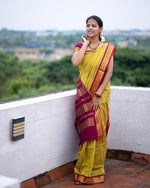 Load image into Gallery viewer, Sastika - सस्तिका (Premium Handloom Gadwal Silk Cotton)