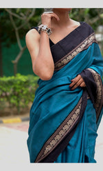 Load image into Gallery viewer, Blue Elephant - नीला हाथी (Premium Narayanpet Handloom Cotton)