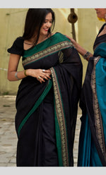 Load image into Gallery viewer, Black Elephant - काला हाथी (Premium Narayanpet Handloom Cotton)