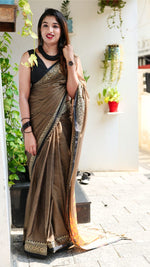 Load image into Gallery viewer, Brown Coffee (Narayanpet Handloom Cotton)