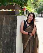 Load image into Gallery viewer, Brown Coffee (Narayanpet Handloom Cotton)