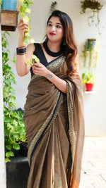 Load image into Gallery viewer, Brown Coffee (Narayanpet Handloom Cotton)