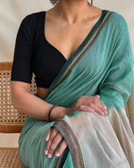 Load image into Gallery viewer, Teal Green (Narayanpet Handloom Cotton)